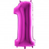 Foliový balónek 1 fuchsie Grabo 105cm